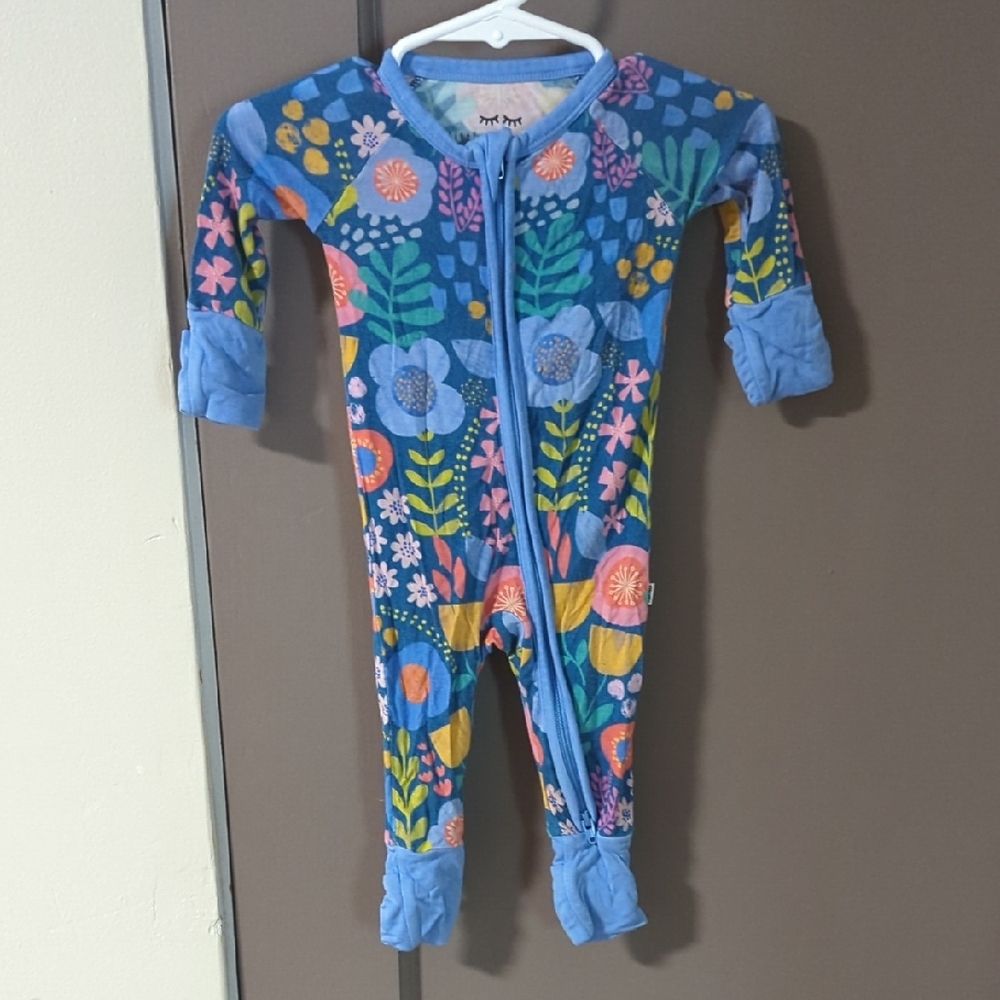 Little Sleepies Folk Floral Footie PJ